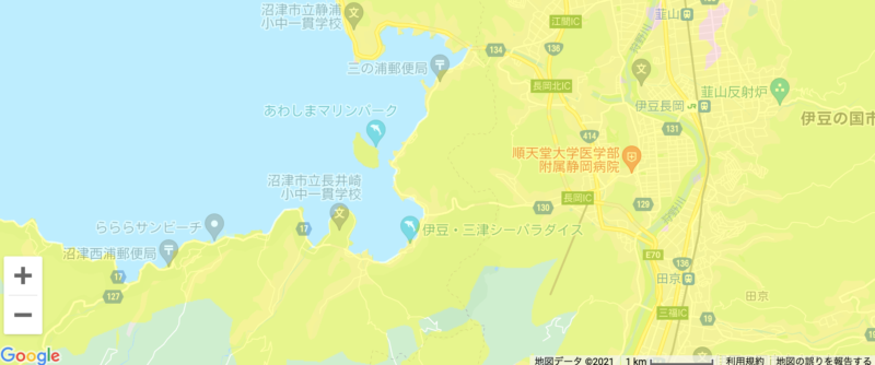 沼津市内浦のau 5G整備状況
